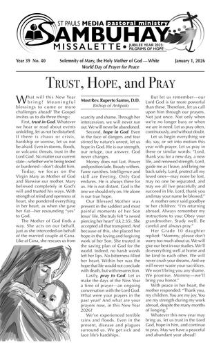 E20260101 Solemnity of Mary, the Holy Mother of God